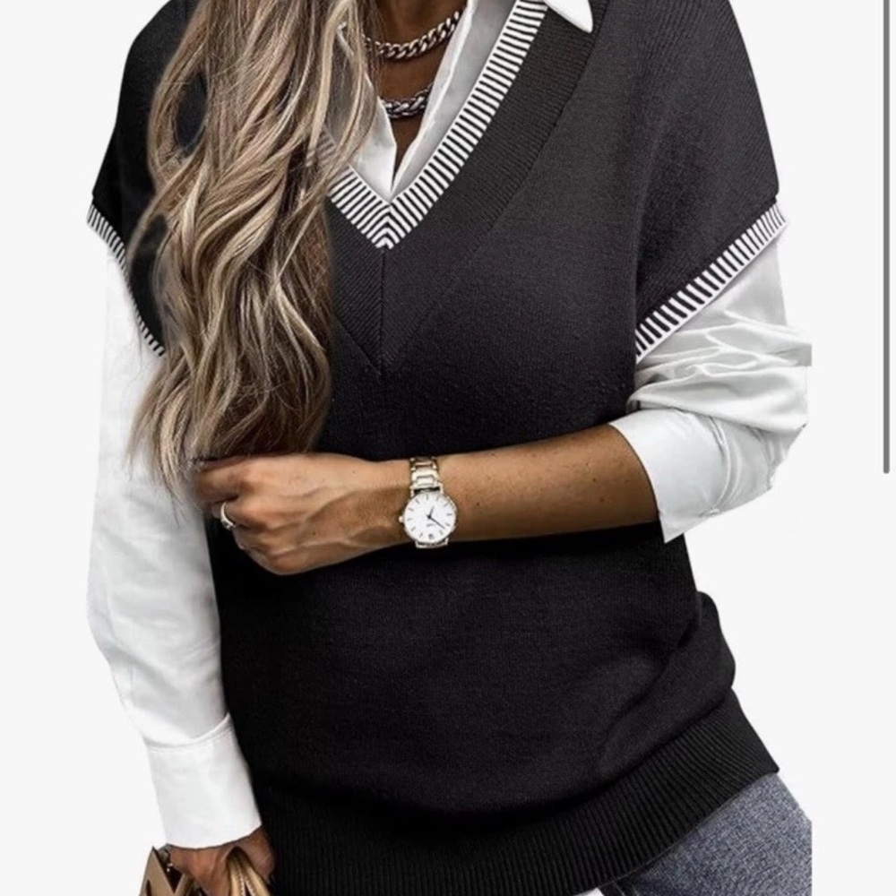 Dokotoo Sweater Tank For Women, Medium